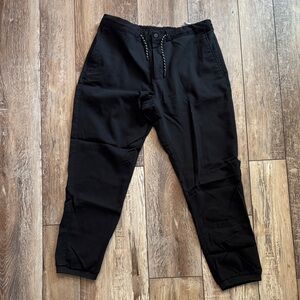 Zara Men's Black Drawstring Jogger Pants Size L